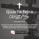 Quarta-feira de Cinzas! Quarta-feira de Cinzas!
